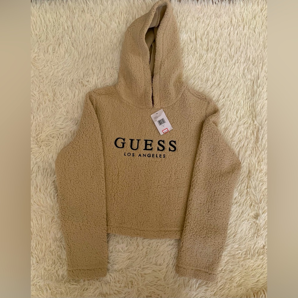 Cropped Guess Fleece Hoodie